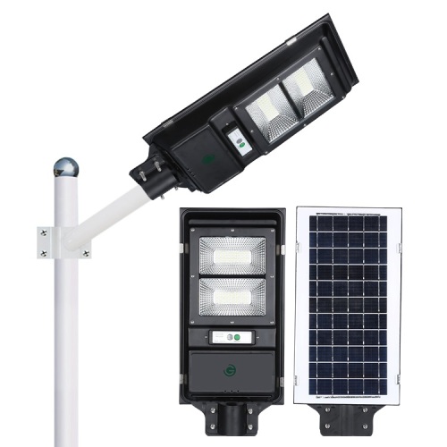 Impermeable IP65 al aire libre 40w 60w todo en un precio de luz de calle solar integrada