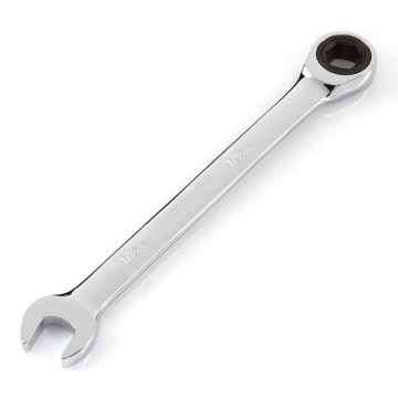 YUHANG 6 Point 7/16 Inch 72-tooth Chrome Vanadium Steel Ratcheting Combination Wrench