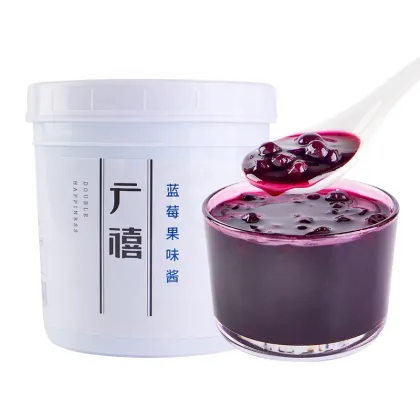 1.3kg Real Fruit Blueberry Jam: Perfect for Smoothies and Frozen Drinks