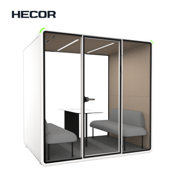 Booth pertemuan modular untuk empat orang
