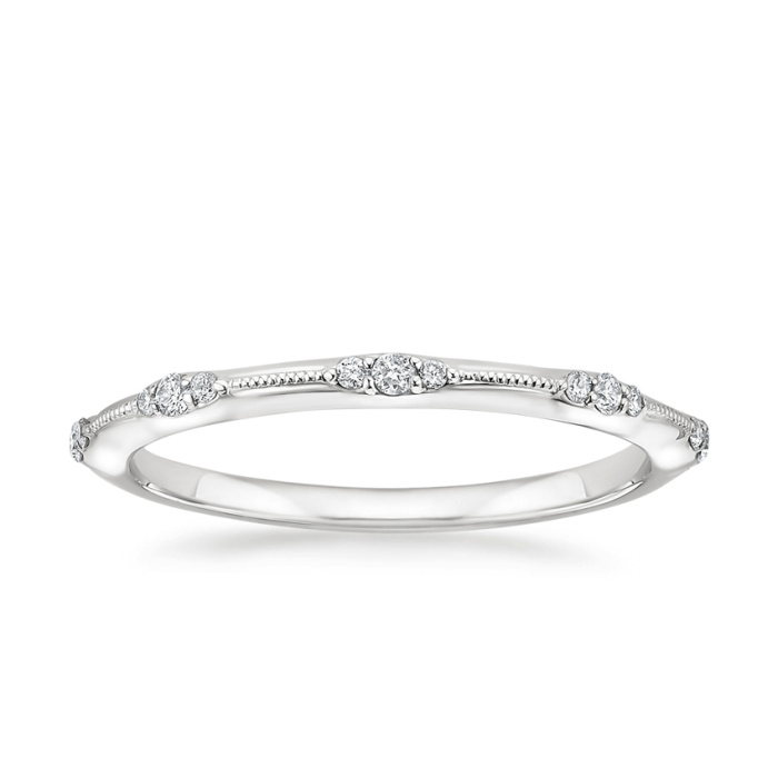 แหวนแต่งงานเพชรเจียระไนทรงกลม