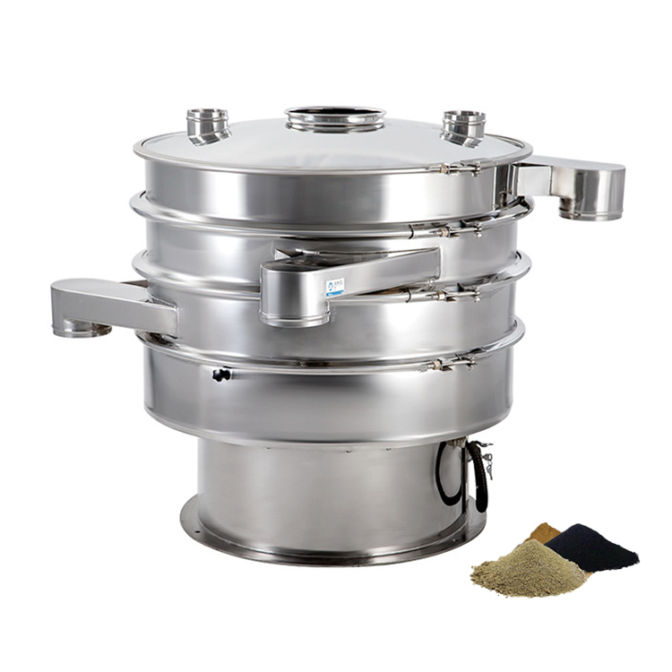 Food Grade Ultrasonic Cinnamon and Clove Powder Sieve 304 Rotary Screen