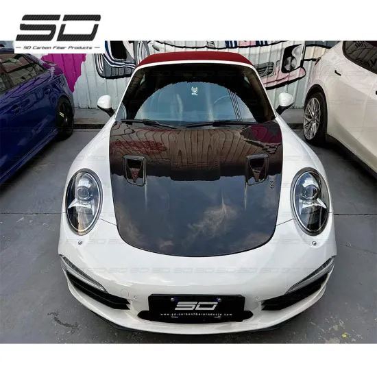 GT3 Style Dry Carbon Fiber Hood for Porsche 911 991.1 991.2