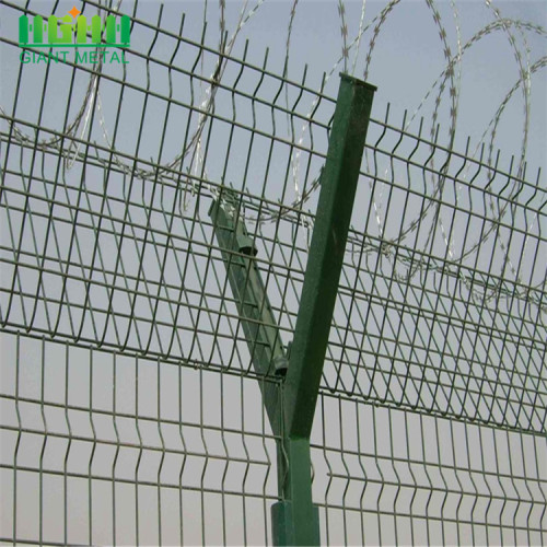 Keamanan Anti Climb Fence Barbed Wire Airport Fence