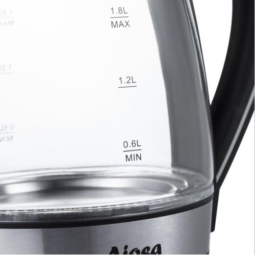 Electric water kettle with blue led light,360 cordless