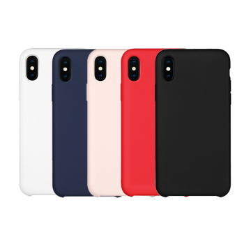 Genuine Silicone/Leather Case for iPhone X XS Max 6 7 8 Plus - OEM Cover