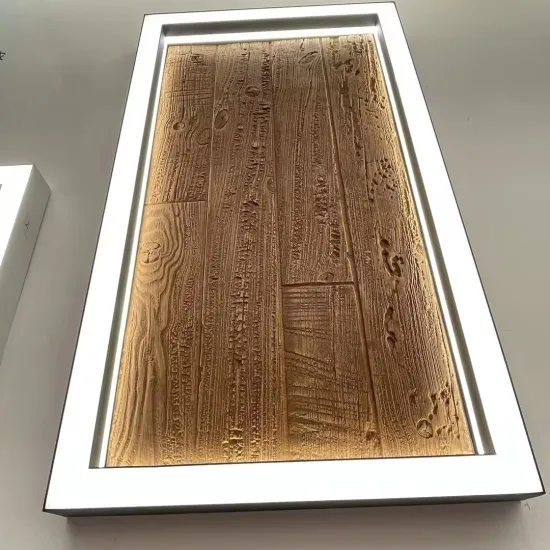 Modern Rectangular Pendant Light with 3D Stone Texture for Living Room