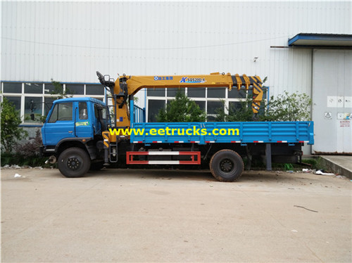 XCMG 4X2 10ton lori lililowekwa kwenye cranes