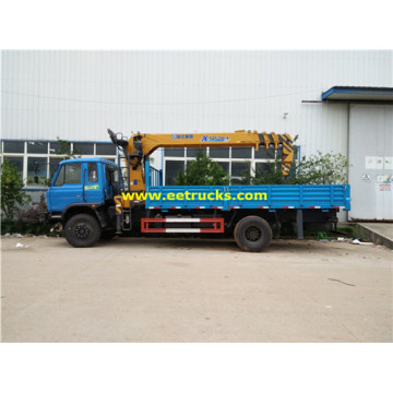 XCMG 4X2 10ton lori lililowekwa kwenye cranes