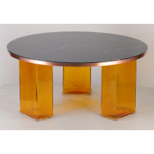 Luxury Modern Round Glass Base Coffee Table