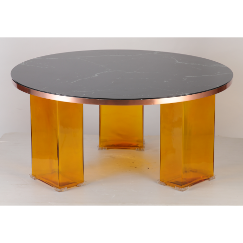 Luxury Modern Round Glass Base Coffee Table