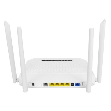 High Quality FTTH FTTB Dual Band ONU with 4 Ethernet Ports, XPON AC WiFi 1200Mbps, and 4 External 5dBi Antennas