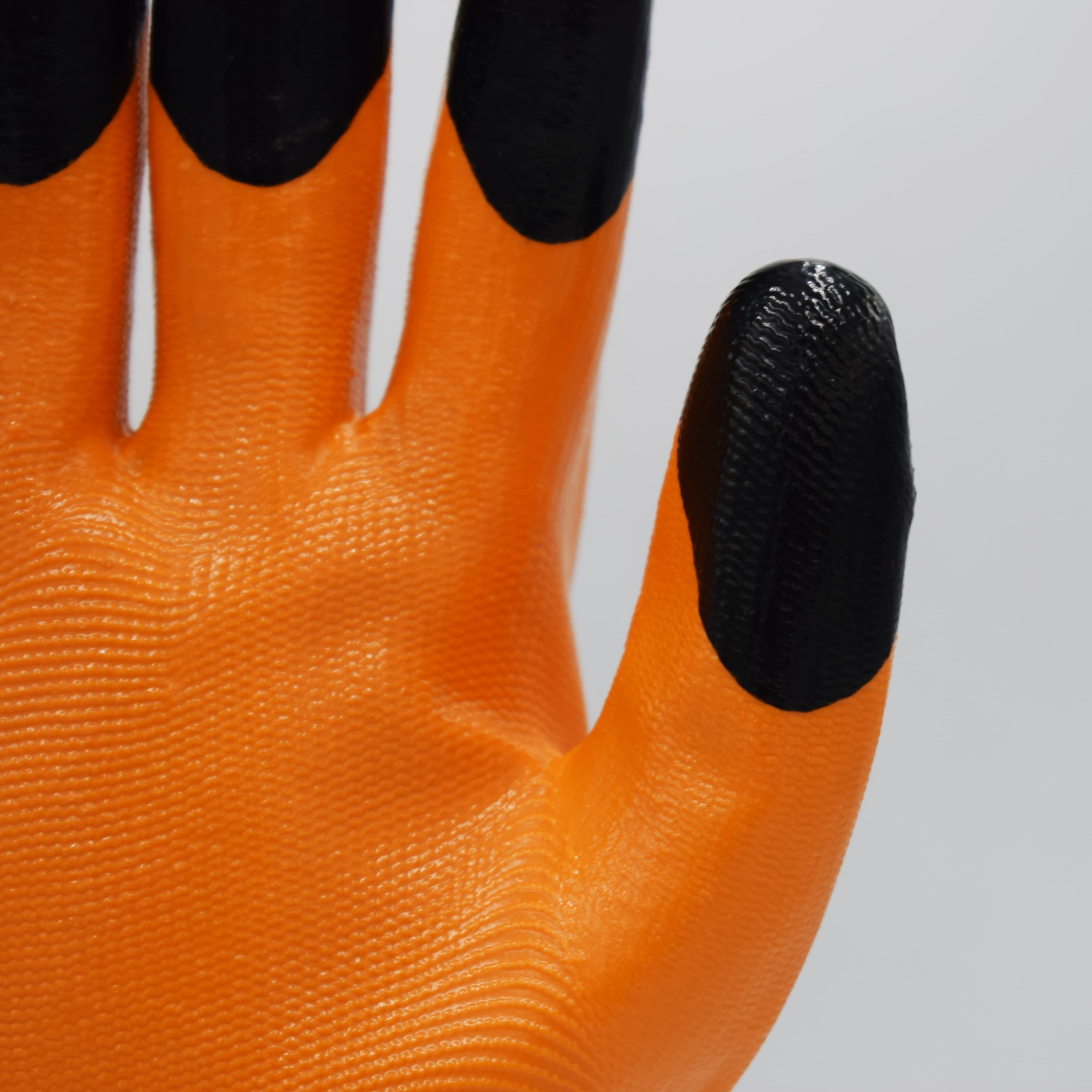 Wear resistant reinforced finger protective gloves