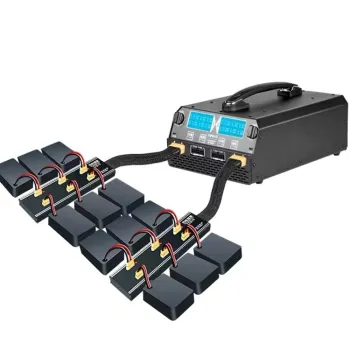 EV-PEAK U4+ 1600W 25A Dual Channels LiPo Industry Drone Smart fast profesional Charger for 12S 14S Battery charger