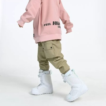 Ski Pants Workwear Checkerboard Drawstring Legs