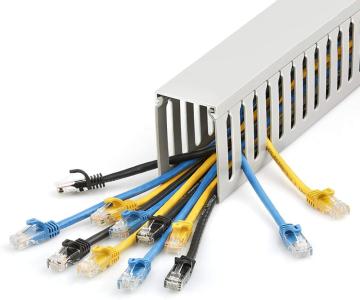 ZGYZJM PVC Industrial Wire Duct Cable Management Raceway Slot - Network Cable Cable Hiding Kit