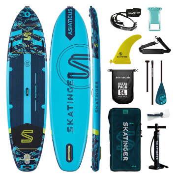 Inflatable Stand-Up Paddle Board for Yoga: Skatinger 11.6' SUP Board