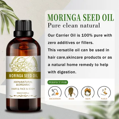 Wholesale bulk natural Moisturizer For Skin Hair Moringa Oil