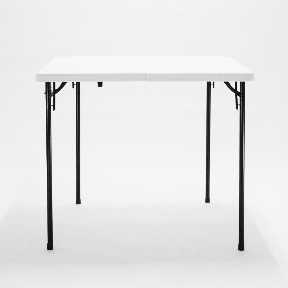 2.9 feet plastic bi-fold square table