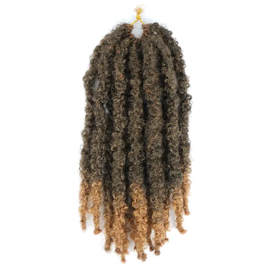 Butterfly Locs Crochet Hair 12inch Short Distressed Faux Locs Crochet Hair Pre Looped Natural Color  Butterfly Locs