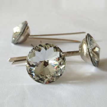 Crystal Prong Glass Button for Furniture - New Type Upholstery