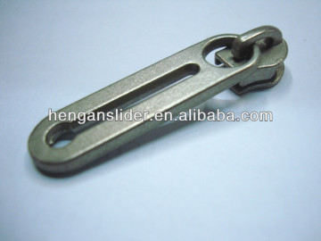 Non Lock Slider for leather jacket metal zipper