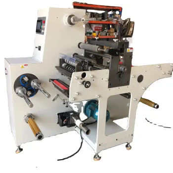 Adhesive Label Slitting and Die Cutting Machine