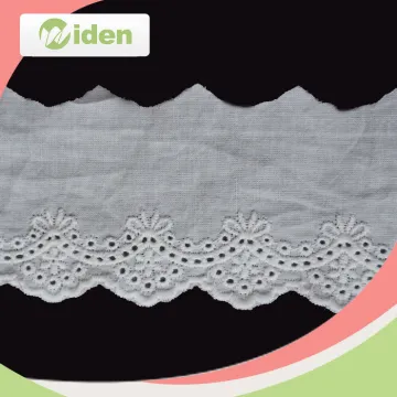 Indian Saree Lace Pattern Embroidered Lace with Pearl