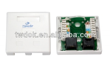 Surface Wall Mount Box for RJ45 Cat6 2ports