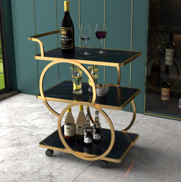 Carrello per cibi e bevande del ristorante mobile