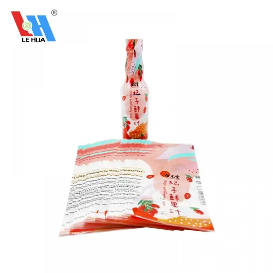 Printing beverage heat shrink sleeve label