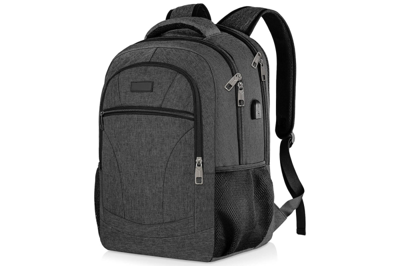 HAOQI Water Resistant Backpack with USB Charging Port