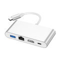 China USB C HUB With HDMI RJ45 Ethernet Factory