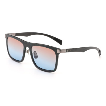 Charcoal fiber men's glasses