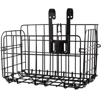 Folding Wire Mesh Bicycle Bag for Mountain Bikes - Cargo Rack Basket Accessory
