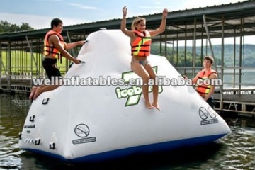 2015 Cheap inflatable floating iceberg / lake inflatable water games
