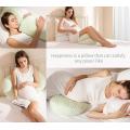 Maternity Pillow with Detachable and Adjustable Pillow Cover