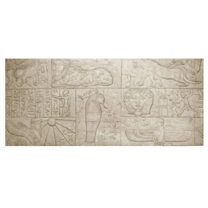 Brown Decorative Ceiling Panels Boards , Stone Wall Background
