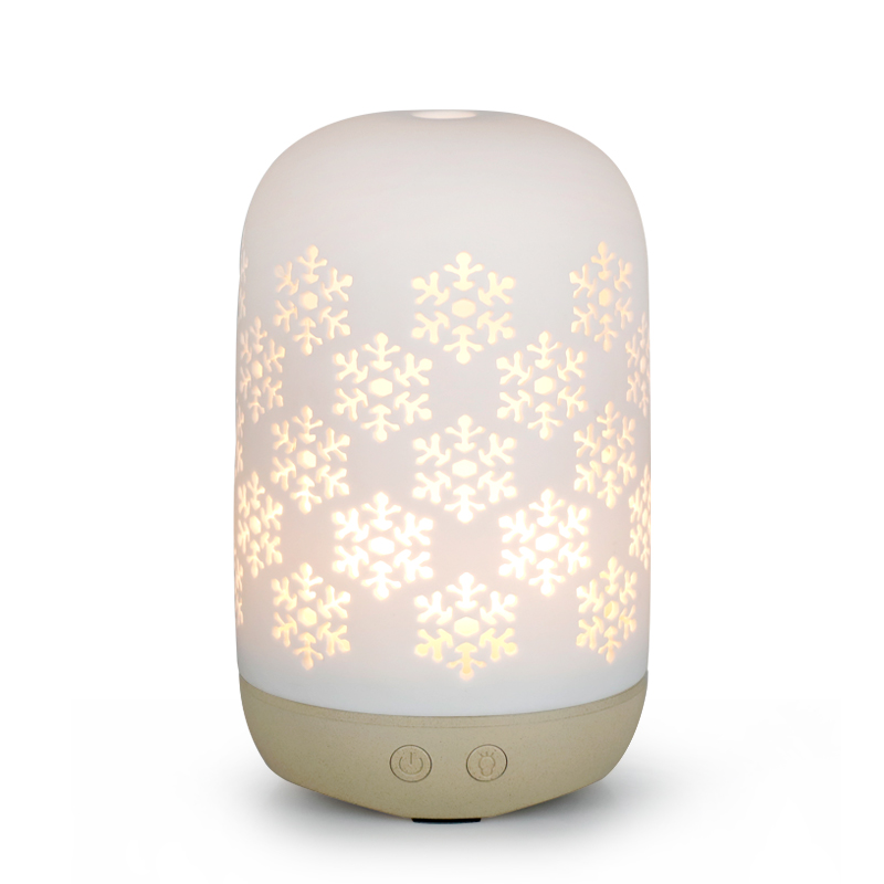 Céramique ultrasonique d'humidificateur de diffuseur d'huile d'arôme de conception de neige