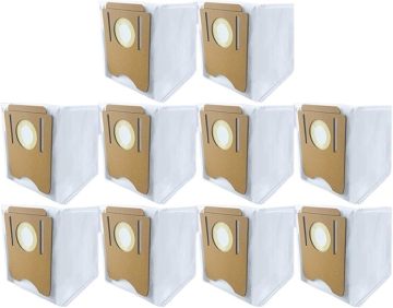 10Pack Automatic Dust Bag Replacement Accessories Compatible For Midea S8 S8+ Automatic Robot Vacuum Cleaner