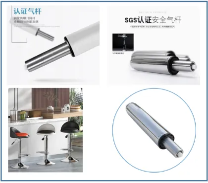 FengYi Black Gas Spring Stainless Steel Chair Cylinder