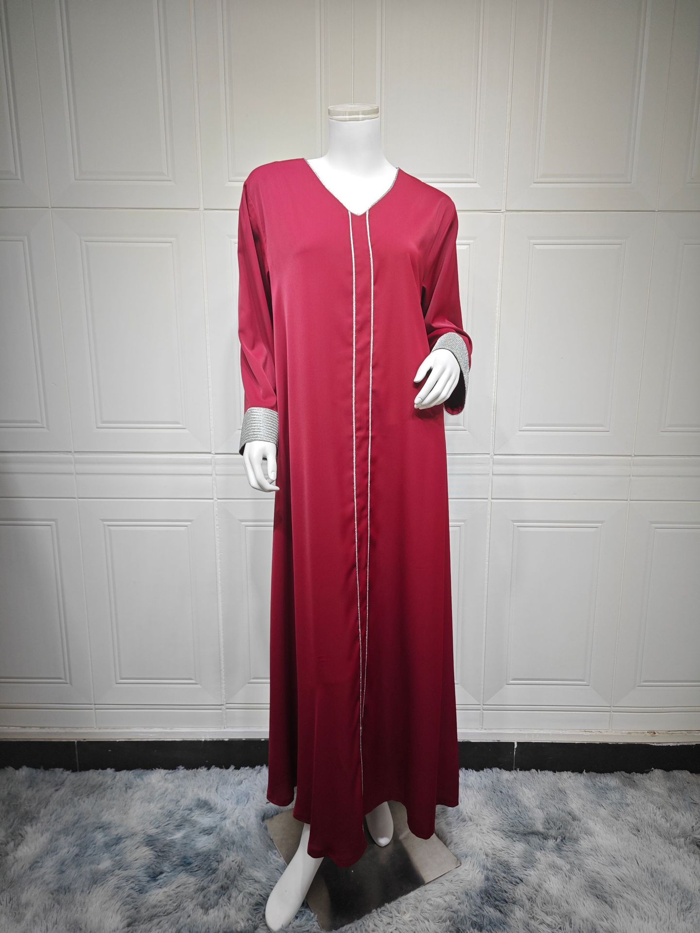Abaya Jalabiya Dress 2 Pieces Set AB462 (5)