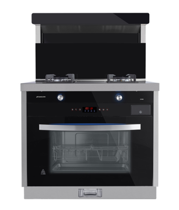 Two Burners Gas Range with Exhaust Hood