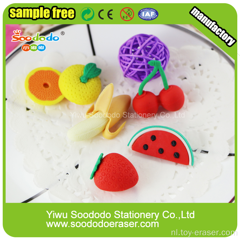 Sweet Fruit Eraser Mini Leuk Design For Kids