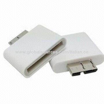30-pin Female to USB3.0 Adapters for Samsung Galaxy Note 3, White Color