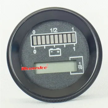 24V/48V Battery Charge Discharge Indicator/Hour Meter Gauge for Electric Vehicles
