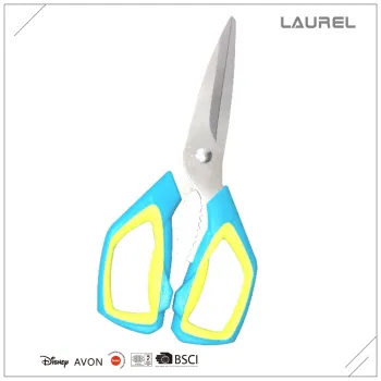 Powerful multifunction Poultry/Kitchen Scissors/Shears PP+TPR handle
