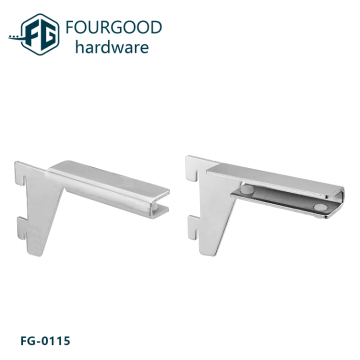 Double Slot Shelf Bracket for Clothes Display