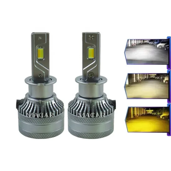 MACAR Auto Lighting System M35 Tri LED Bulb 60W 24V 6000K 4300K 3000K - Car Accessories 9003 HB3 H3 LED Headlight Bulb
