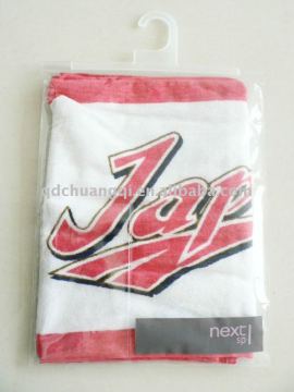 printed plastic hanger bag for garment and towel packaging